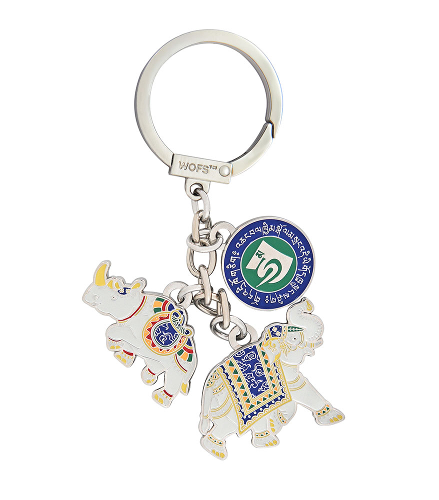 サイとゾウのお守り