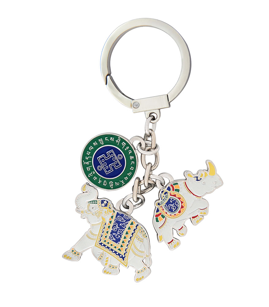 サイとゾウのお守り